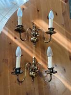 Wandkandelaars 2st, Ophalen, Koper of Brons