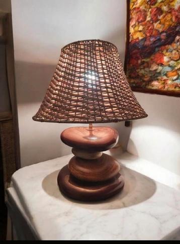 Te Koop: Vintage François Chatain Keramische Lamp uit de Ja beschikbaar voor biedingen