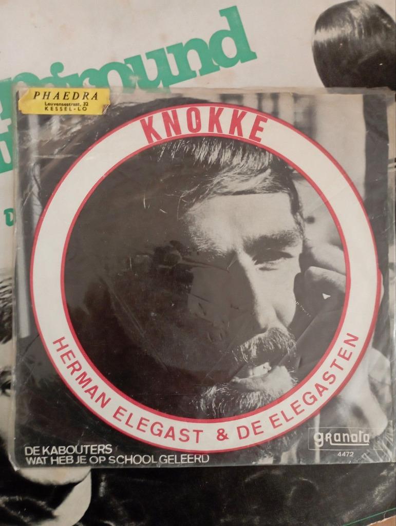 656) DE ELEGASTEN 7" Wat heb je op school geleerd + lp, Cd's en Dvd's, Vinyl | Nederlandstalig, Gebruikt, Overige genres, Ophalen of Verzenden