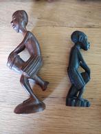 Afrikaanse trommelaars, Antiquités & Art, Art | Sculptures & Bois, Enlèvement ou Envoi