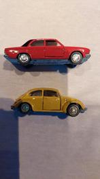 Schuco set van 2 auto's Volkswagen Beetle en Audi 100 v, Ophalen of Verzenden, Gebruikt, Schuco