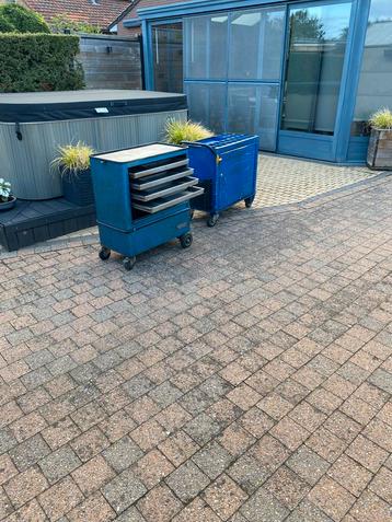 2 professionele gereedschapskarren / gereedschapswagens beschikbaar voor biedingen