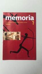 Memoria 1 - relaas, Boeken, Schoolboeken, Nederlands, Ophalen of Verzenden