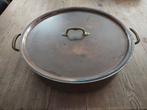 Grote koperen kookpot, 42cm diameter, 11cm hoogte, Ophalen, Gebruikt