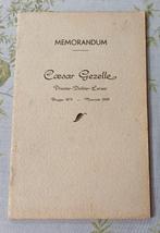 Memorandum Caesar Gezelle 1952, Ophalen of Verzenden