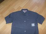 Hemd met korte mouw blauw merk tommy hilfiger - maat m = 152, Gebruikt, Overhemd of Blouse, Ophalen of Verzenden, Tommy Hilfiger