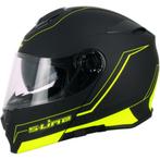 Casque Moto S-Line Double visièr S550 Pinlock Noir/JAUNE, Motos, Enlèvement ou Envoi, Neuf, avec ticket, XXL, Femmes
