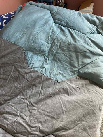 slaapzak decathlon quechua L grijs/blauw  beschikbaar voor biedingen