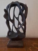 Houten sculpture, dansend koppel., Antiek en Kunst, Kunst | Beelden en Houtsnijwerken, Ophalen of Verzenden