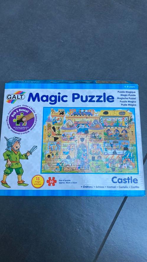 Nr 59: Magic puzzel kasteel 50stuks, Enfants & Bébés, Jouets | Puzzles pour enfants, Neuf, 4 à 6 ans, 10 à 50 pièces, Enlèvement ou Envoi