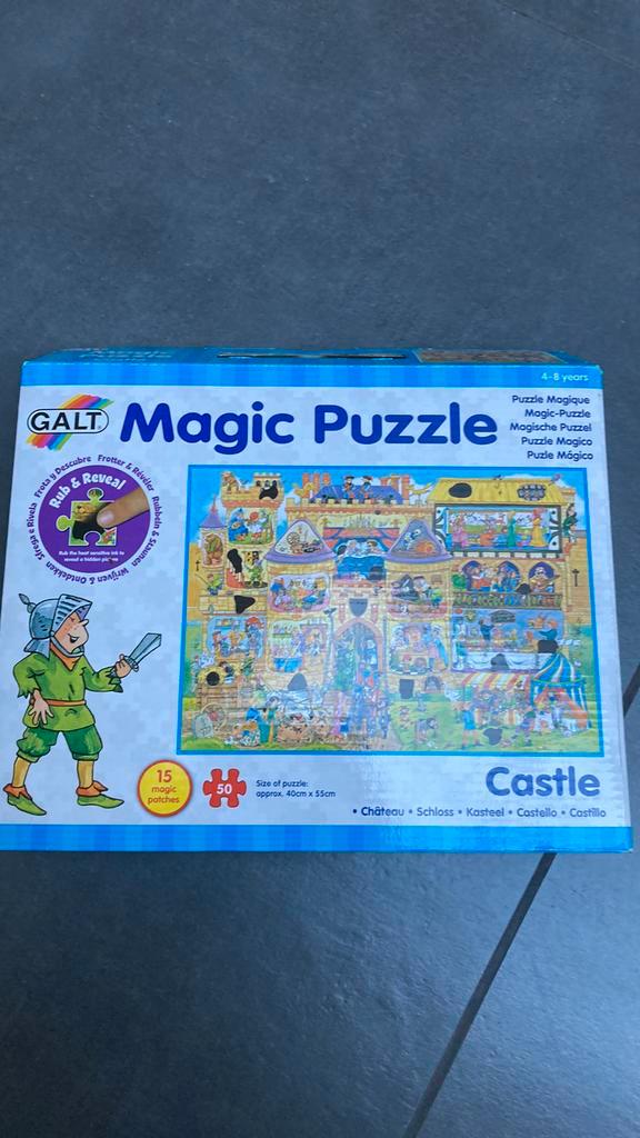 Nr 59: Magic puzzel kasteel 50stuks, Kinderen en Baby's, Speelgoed | Kinderpuzzels, Nieuw, 4 tot 6 jaar, 10 tot 50 stukjes, Ophalen of Verzenden