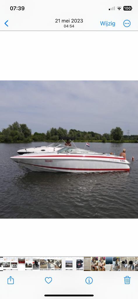 Cobalt 233, Watersport en Boten, Speedboten, Zo goed als nieuw, 6 meter of meer, Benzine, 200 pk of meer, Polyester, Binnenboordmotor