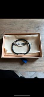 Louis Vuitton herenarmband, Ophalen, Zwart, Nieuw, Leer