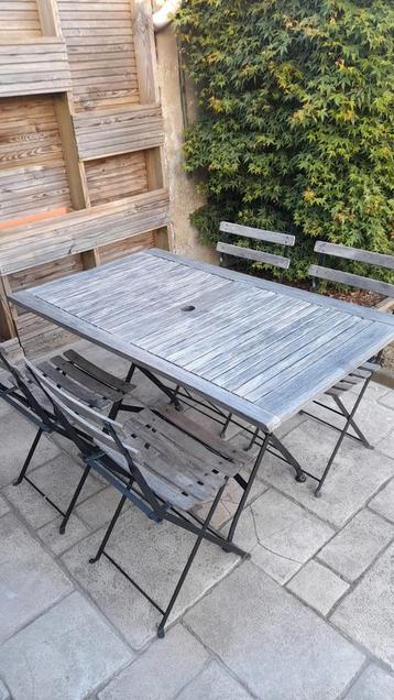 Mooi charmant bistro tuinset vergrijsd  beschikbaar voor biedingen