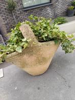 bloempot  handtasmodel met planten  , 35 cm HOOG, Ophalen