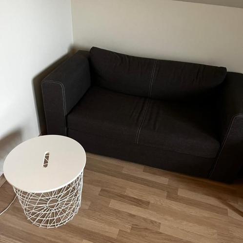 Slaapbank Ikea, Huis en Inrichting, Slaapkamer | Slaapbanken, Zo goed als nieuw, 70 cm of minder, Twijfelaar, Grijs, Ophalen