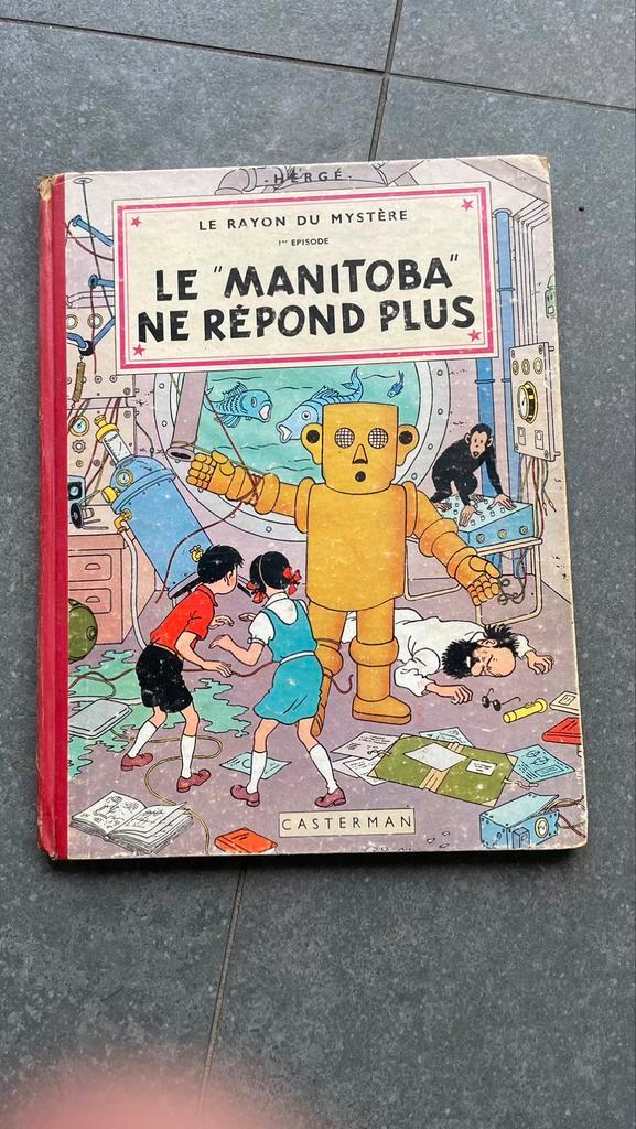 Hergé - LE MANITOBA NE RÉPOND PLUS casterman 1952, Boeken, Stripverhalen, Gelezen, Ophalen