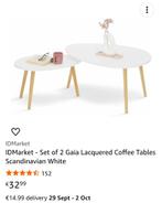 Scandinavian coffee tafel, Huis en Inrichting, Ophalen, 50 tot 75 cm, Eikenhout, Nieuw