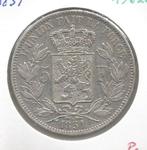 13620 * LEOPOLD I * 5 frank 1851  met punt * Pr, Verzenden, Zilver