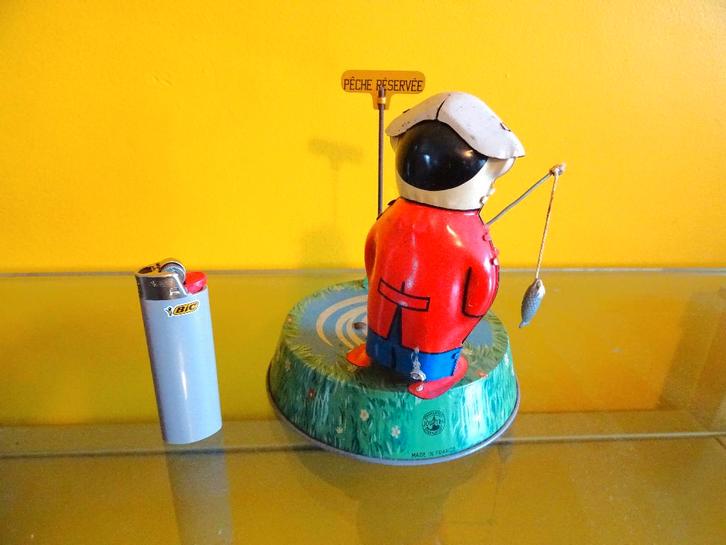 JOUSTRA VINTAGE MECHANISCH SPEELGOED VAN PLAATWERK, Antiek en Kunst, Antiek | Speelgoed, Ophalen of Verzenden