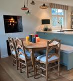 Verlengbare tafel 6-8 personen eikfineer, Huis en Inrichting, Tafels | Eettafels, Ophalen, Gebruikt