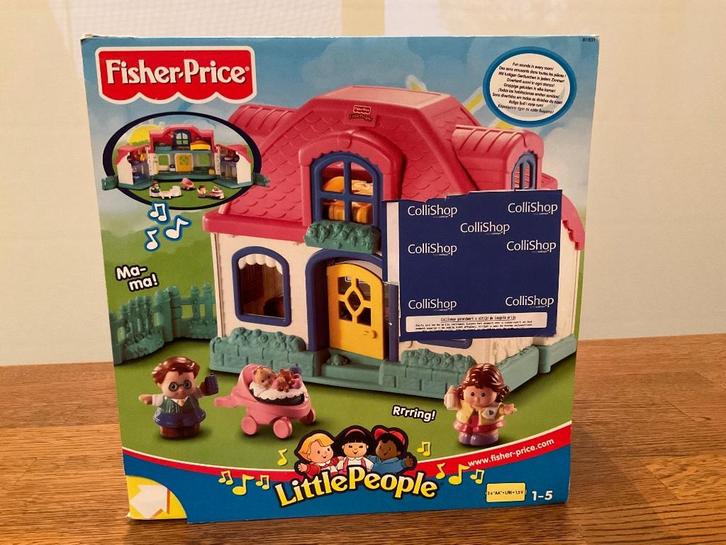 Little People Woonhuis + Tuinhuis + Extra‘s, Kinderen en Baby's, Speelgoed | Fisher-Price, Zo goed als nieuw, Speelset, Met geluid