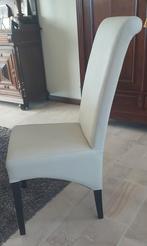 Zes degelijke stoelen, crèmekleur, Huis en Inrichting, Stoelen, Ophalen, Zo goed als nieuw