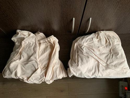 Hoeslaken 1 persoon, Huis en Inrichting, Slaapkamer | Beddengoed, Zo goed als nieuw, Hoeslaken of Sloop, Eenpersoons, Overige kleuren