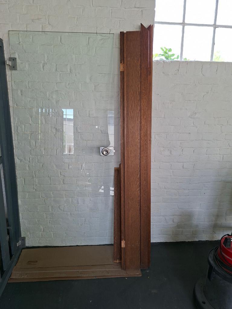 Porte vitrée, Bricolage & Construction, Fenêtres & Moustiquaires, Utilisé, Porte intérieure, Verre, Enlèvement