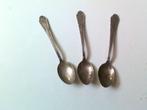 3 art deco zilvere lepeltjes A R G 1000, Ophalen, Zilver