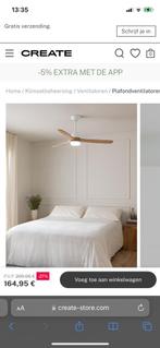 Zwarte plafondlamp met ventilator (fan), Huis en Inrichting, Lampen | Plafondlampen, Nieuw, Ophalen