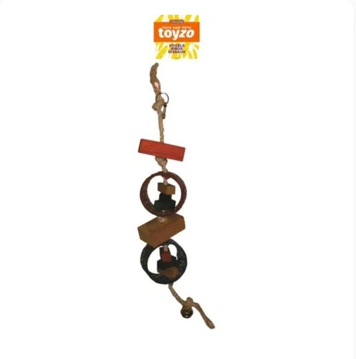 Rammelaar Schijf Voor Papegaai 34cm BT3001 - Vogel Speelgoed, Dieren en Toebehoren, Vogels | Toebehoren, Nieuw, Ophalen