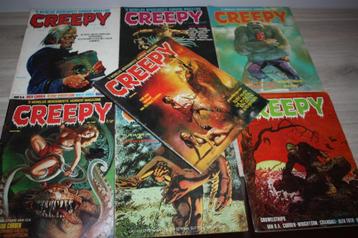 7 ,1e nr's , Creepy , S 'werelds bekende horror magazine beschikbaar voor biedingen