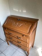 Secretaire vintage met 3 lades, Maison & Meubles, Armoires | Secrétaires, Utilisé, Enlèvement ou Envoi