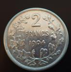 2 francs - Léopold II  type Vinçotte 1904 fr, Postzegels en Munten, Munten | Europa | Euromunten, Ophalen of Verzenden, Zilver