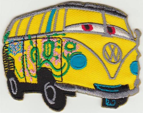 Volkswagen Minibus stoffen opstrijk patch embleem #7, Collections, Marques automobiles, Motos & Formules 1, Neuf, Envoi