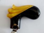 Poignée de parapluie bakélite et cataline de couleur ambre, Bijoux, Sacs & Beauté, Envoi, Noir