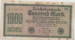 1000 Mark - 1922 Duitsland, Postzegels en Munten, Bankbiljetten | Europa | Niet-Eurobiljetten, Los biljet, Duitsland, Ophalen of Verzenden