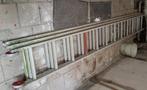 ladder 3-delig 3x12 tredes, Doe-het-zelf en Bouw, Ladders en Trappen, Ophalen, Zo goed als nieuw, Ladder, Opvouwbaar of Inschuifbaar