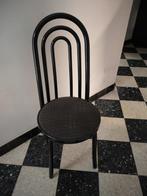4 Keukenstoelen, Huis en Inrichting, Stoelen, Ophalen, Gebruikt, Zwart, Vier