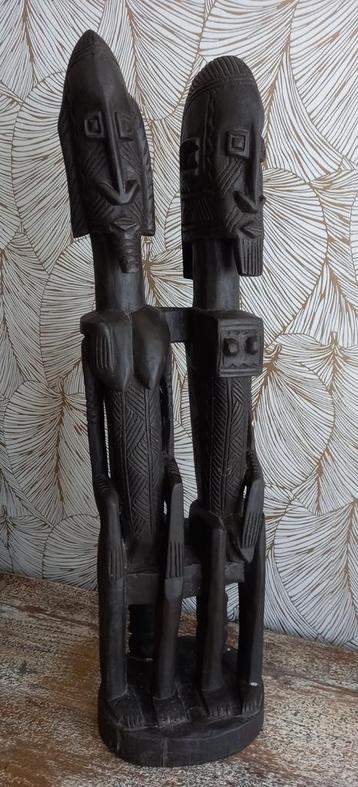 Afrikaans beeld koppel DOGON Mali 72cm