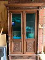 Antieke vitrine kast in eik prima staat, Antiek en Kunst, Antiek | Meubels | Kasten, Ophalen
