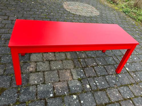 Banc rouge, Maison & Meubles, Chaises, Utilisé, Bois, Rouge, Enlèvement