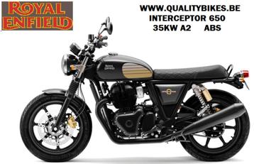 ROYAL ENFIELD INTERCEPTOR 650 ABS 35KW A2 BLACK RAY  beschikbaar voor biedingen