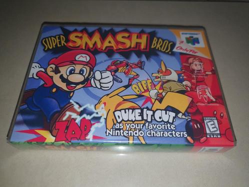 Super Smash Bros. N64 Game Case (2), Games en Spelcomputers, Games | Nintendo 64, Zo goed als nieuw, Verzenden