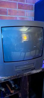 51 cm philips crt combo, Audio, Tv en Foto, Vintage Televisies, Ophalen, Gebruikt, Philips