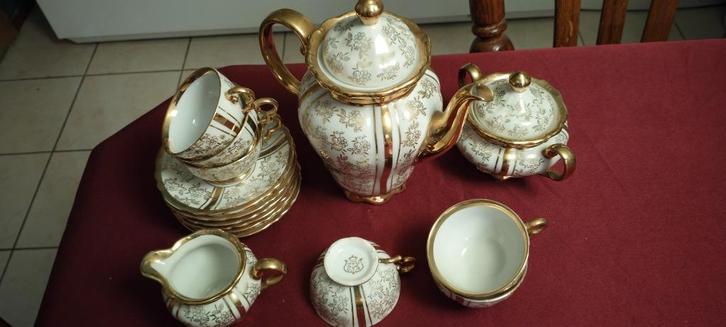 Mooi vintage Frans koffie/theeservies., Antiek en Kunst, Curiosa en Brocante, Ophalen