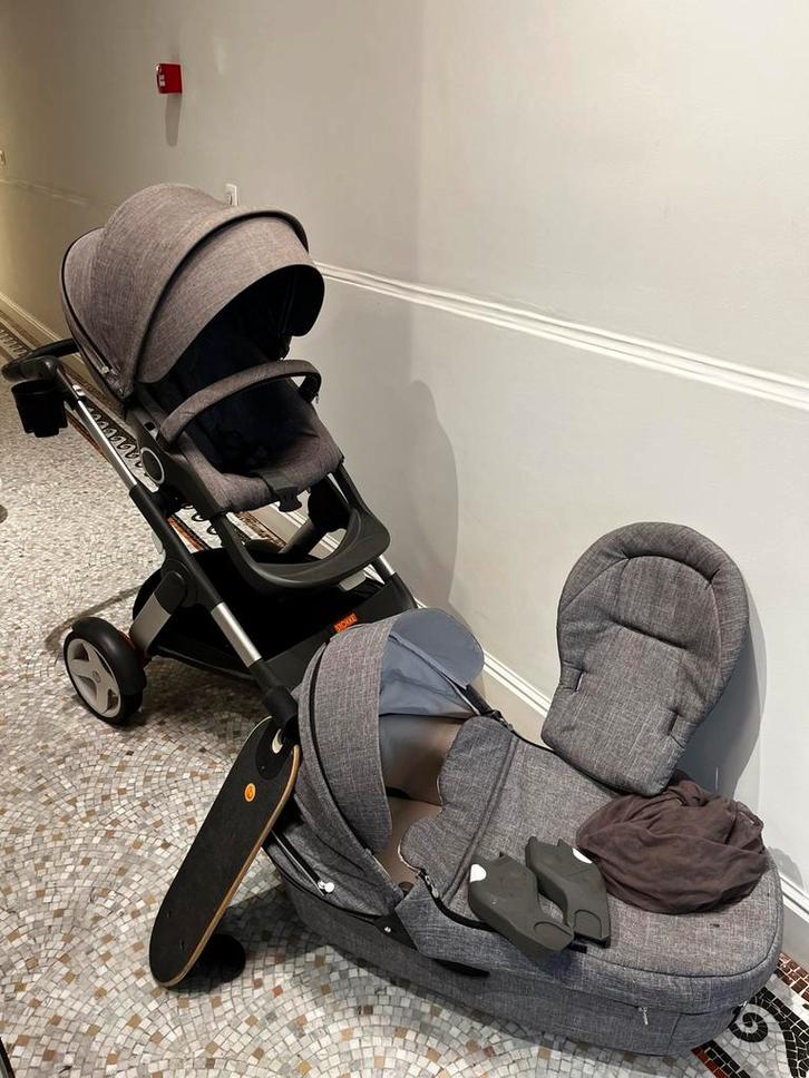 Poussette Stokke Trailz, Kinderen en Baby's, Kinderwagens en Combinaties, Gebruikt, Combiwagen, Overige merken, Met reiswieg, Ophalen