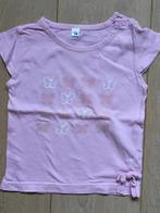 T-shirt roos maat 74, Kinderen en Baby's, Babykleding | Maat 74, Ophalen of Verzenden, Zo goed als nieuw, Meisje, Shirtje of Longsleeve