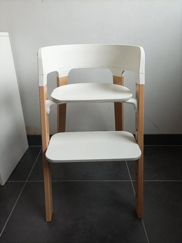 Stokke steps eetstoel, Enfants & Bébés, Chaises pour enfants, Utilisé, Chaise évolutive, Coulissant, Enlèvement